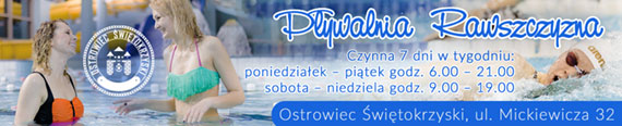 Baner reklamowy Pływalni Rawszczyzna