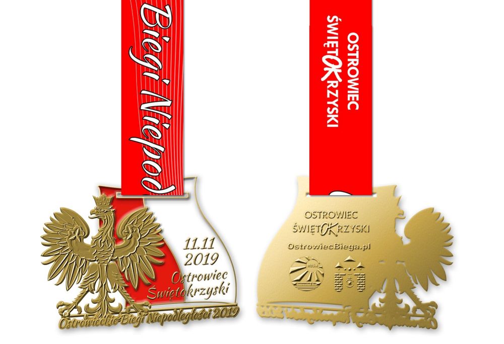 Prezentacja medalu Ostrowieckich Biegów Niepodległości 2019