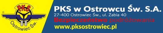 Baner reklamowy PKS w Ostrowcu Świętokrzyskim S.A.